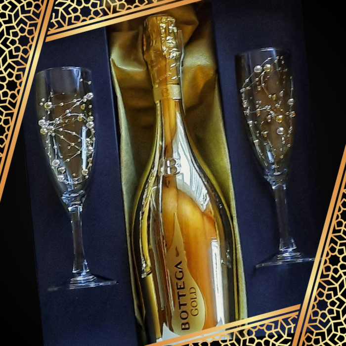 Bottega – Gold 2 Glass Gift Box